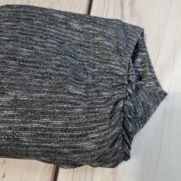 Maurices XL Rouched Side Striped Metallic Top - Picture 8 of 10